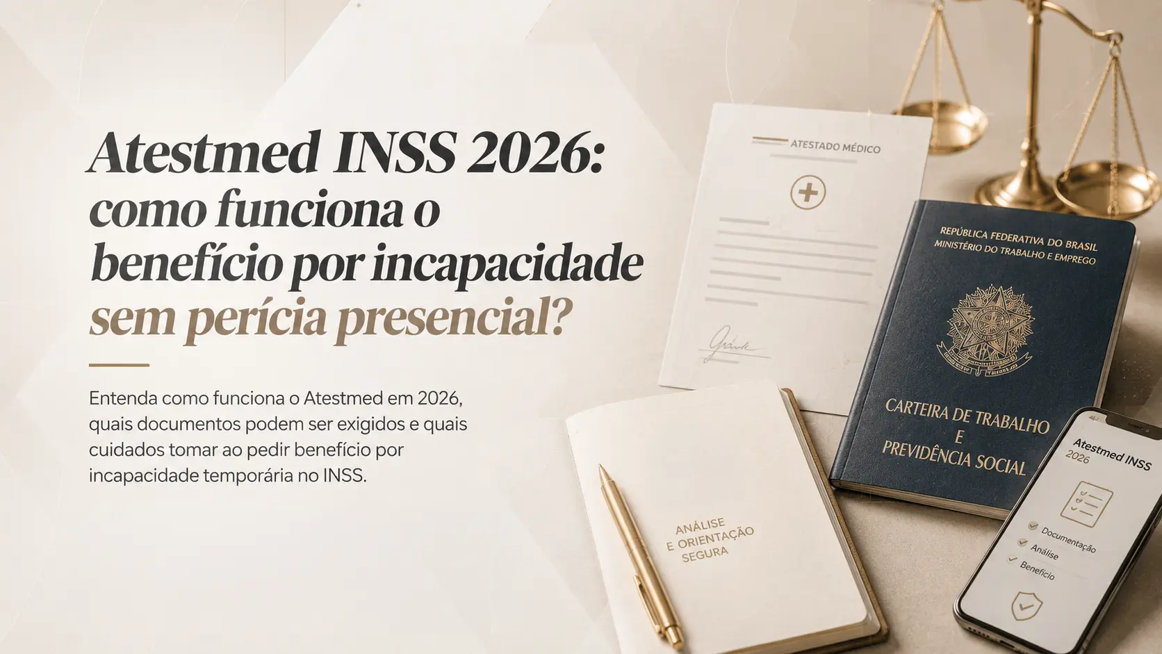 Pessoa analisando documentos médicos para pedido de benefício por incapacidade no INSS